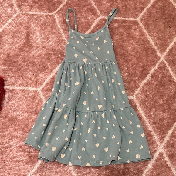 BOGO heart  Patterned Blue Kids Dress - Picture 1 of 1